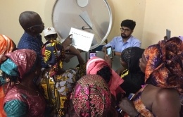 Session de formation en centre de collecte solaire de lait - Sénégal