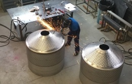 Construction d'une cuve agitée et thermo-régulée  pour l'agroalimentaire