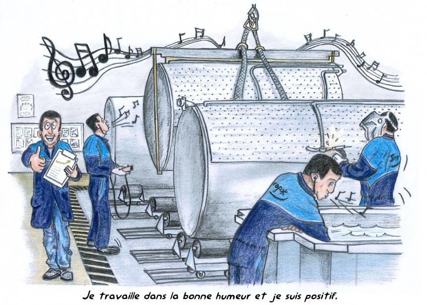 Illustration de la Charte du bien-être à SERAP