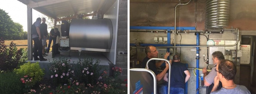 Formation organisée récemment en France dans les ateliers de production à Gorron en Mayenne et chez des producteurs locaux.