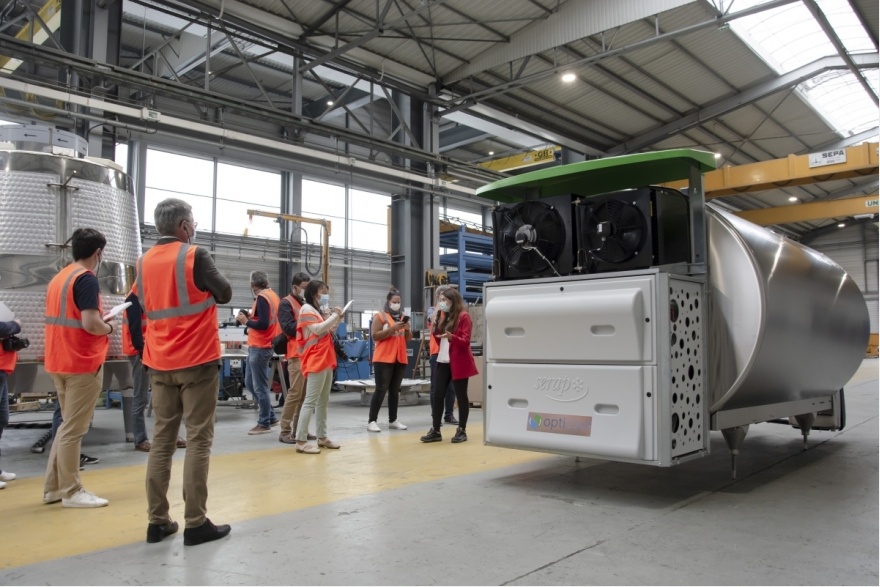 Présentation d'Opticool dans les ateliers du Groupe SERAP